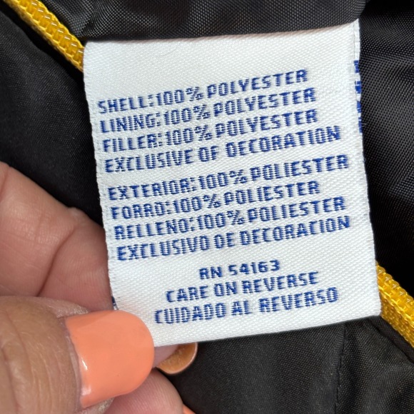 Pittsburgh Steelers Women's Puffer Jacket Black Yellow NFL Team Apparel Size Med - Picture 6 of 8